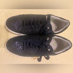 Align Black Glitter Lace-Up Shoes